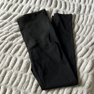 Black maternity skinny work pants